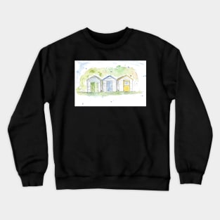 Three beach huts Crewneck Sweatshirt